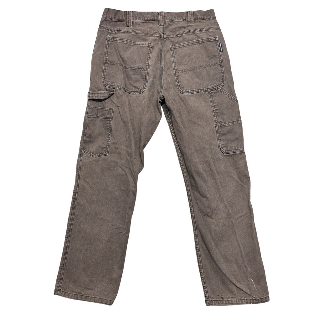 Wolverine Heavy Canvas Pants 34x30 Brown Carpenter Distressed Workwear Utility